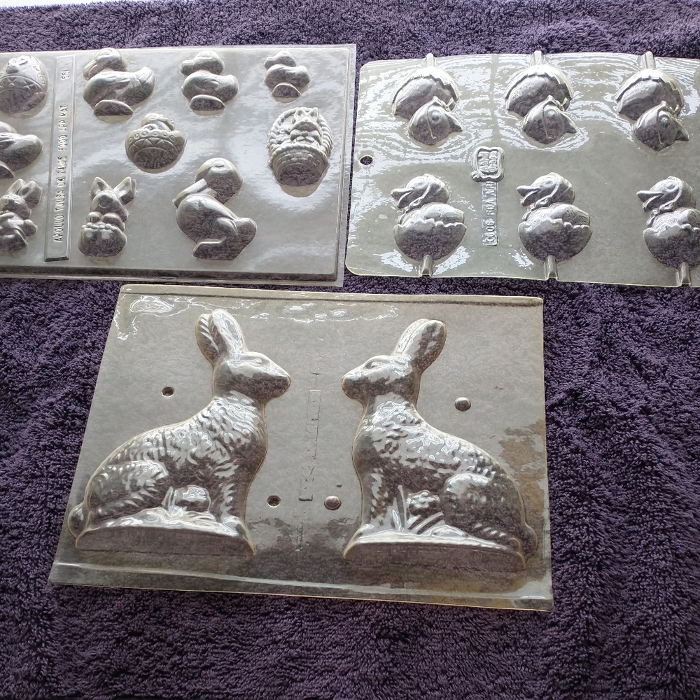 Easter Spring Rabbit Chick Sucker Candy Molds